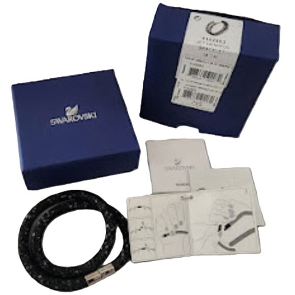 Swarovski Stardust Double Wrap Small (38cm) Bracelet JET HEM/PDS Item #5102553 - Picture 4 of 6